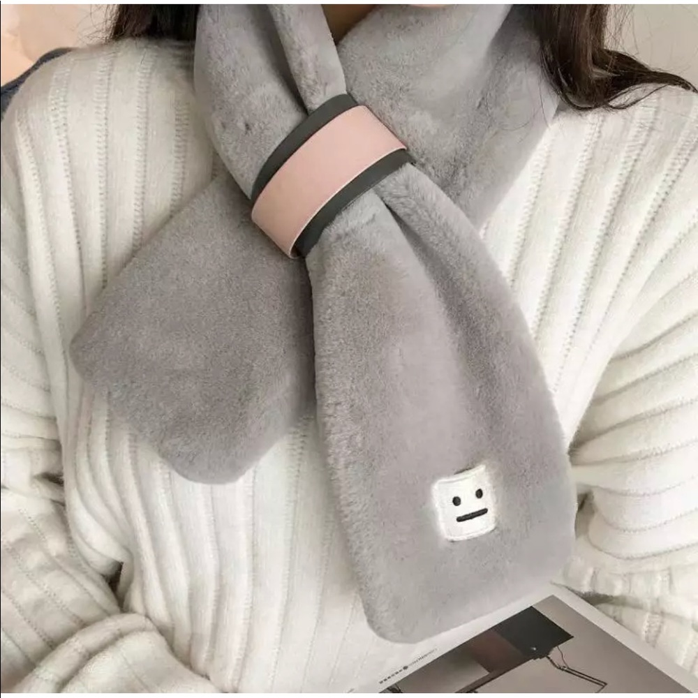 Imitate rabbit hair scarf
